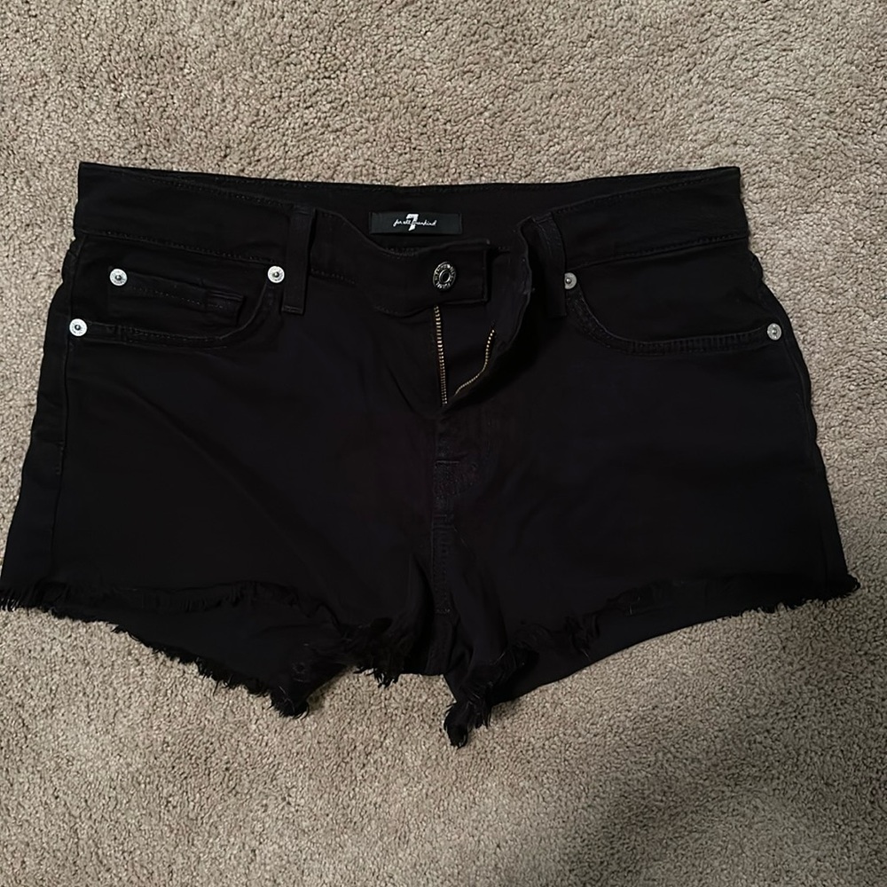 Denim cutoff shorts